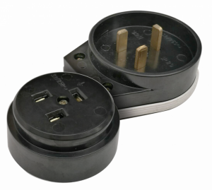 Разъем печной РШ/ВШ карболитовый 32А 250В черный 9114 IN HOME