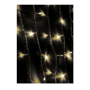 Гирлянда занавес 200LED 2.5мх1.1м с контроллером провод 3м IP20 тепл. бел. Космос