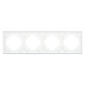 Рамка 4-я стекло Белый Катрин