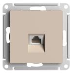 Розетка RJ45 кат.6А С/У Песочный AtlasDesign