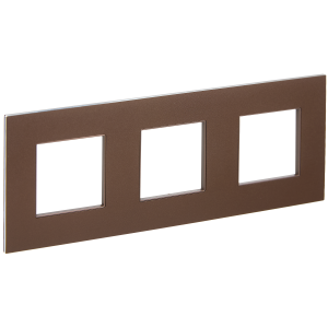Рамка 3-я Металл шоколад Skandy
