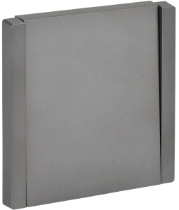 Переключатель 1-кл 10А C/У проходной Сталь Forte&Piano