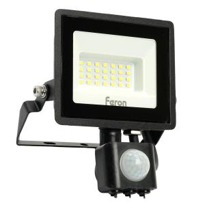 Прожектор сд с датчиком  LL-906 IP65 20W 6400K Feron