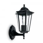 Светильник садово-парковый «Классика» (НБУ)  6101 1*60W, E27, 230V, IP44, цвет черный, 6-и гранник, на стену вверх, 170*200*320мм Feron