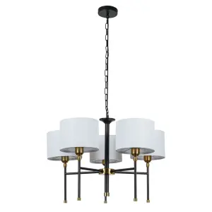Подвесная люстра JAMIE A4090LM-5BK Arte Lamp