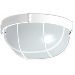 Светильник накладной круг 100Вт НПП 03-100-010 IP65 1102 с решеткой IP65 "Банник" белый Элетех