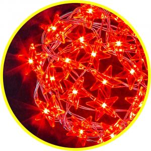Гирлянда Красные звездочки 2,3м IP20 NGF-DM003-20R питание 2AA Navigator