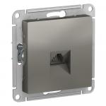 Розетка телефонная RJ11 С/У Сталь AtlasDesign