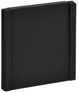 Выключатель 1-кл 10А С/У с индикатором Металл Черный Forte&Piano