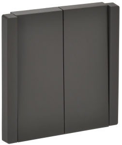 Переключатель 2-кл 10А C/У проходной Серый Forte&Piano