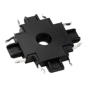 Коннектор черный X-обр. MTR16 CX-BL