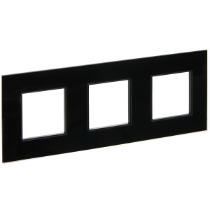 Рамка 3-я Стекло Черный Skandy