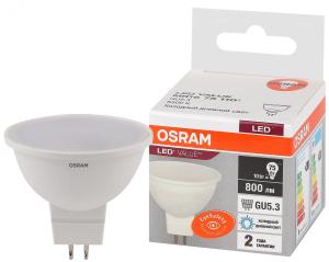 Лампа сд GU5.3 10W 6500К 800Лм LED Value OSRAM
