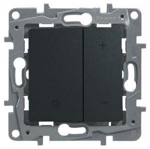 Светорегулятор нажимной, 400Вт Антрацит Legrand Etika