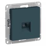 Розетка телефонная RJ11 С/У Изумруд AtlasDesign