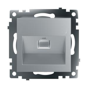 Розетка RJ-45 С/У Серебро Катрин