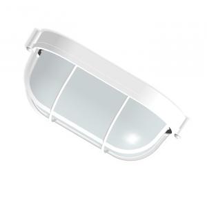 Светильник накладной овал 60Вт НПП 03-60-022 I65 1402 с решеткой белый "Банник" Элетех