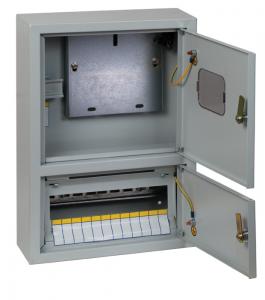 Щит металлический учетный навесной 1 фазный/14 модулей 2 отсека 450х310х120 IP31 ЩУРН-1/14 Э (БУР) EKF