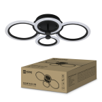 Светильник светодиодный ELEGANT BLISS-90B 90Вт 230В 3000-4000-6500K 7000Лм 610х400х130мм c пультом ДУ черный IN HOME