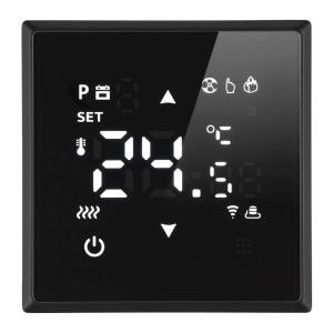 Терморегулятор Wi-Fi 250В 3500Вт С/У Черный уголь Эмили