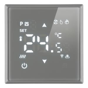 Терморегулятор Wi-Fi 250В 3500Вт С/У Платинов-серый Эмили