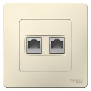 Розетка RJ45 кат.5Е С/У Молочный Blanca