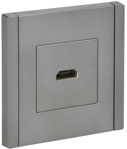 Розетка HDMI С/У Сталь Forte&Piano