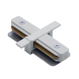 Коннектор прямой однофазный для встраиваемого шинопровода, белый, LD1004 для CAB1004