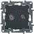 Розетка TV/SAT 2-х кабельная Антрацит Legrand Etika