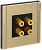 Розетка Аудио 4-м С/У Металл Шампань Forte&Piano
