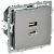Розетка USB A+C 45Вт Сталь Brite