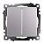 Переключатель 2-кл 10А С/У Серебро Катрин