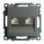 Розетка RJ45+RJ45 С/У Графит Катрин Розетка RJ45+RJ45 С/У Графит Катрин