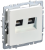 Розетка RJ45+RJ45 кат.6 С/У Жемчуг Brite Розетка RJ45+RJ45 кат.6 С/У Жемчуг Brite