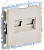 Розетка RJ45+RJ45 кат.5Е С/У Бежевый Brite
