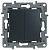 Переключатель 2-клавишный, 10А, авт. клем Антрацит Legrand Etika