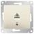 Розетка RJ45 кат.5Е С/У Молочный Glossa
