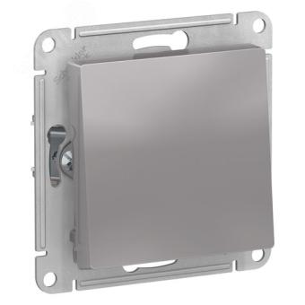 Переключатель 1-кл 10А С/У IP44 Алюминий AtlasDesign Aqua