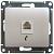 Розетка RJ11 С/У Перламутр Glossa
