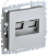 Розетка RJ45+RJ45 кат.5Е С/У Алюминий Brite Розетка RJ45+RJ45 кат.5Е С/У Алюминий Brite