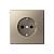 Розетка 1-м 16А С/У З/К со шторками Шампань ArtGallery