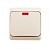 Выключатель 1-кл 10А О/У с индикатором Кремовый Etude