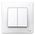 Выключатель 2-кл 10А С/У Белый Blanca