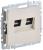 Розетка RJ45+RJ45 кат.5Е С/У Бежевый Brite Розетка RJ45+RJ45 кат.5Е С/У Бежевый Brite