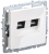 Розетка RJ45+RJ45 кат.6 С/У Белый Brite Розетка RJ45+RJ45 кат.6 С/У Белый Brite