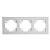 Рамка 3-я стекло Белый матовый Катрин
