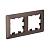 Рамка 2-я, Мокко/дымчатый черный AtlasDesign Air Systeme Electric