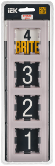 Рамка 4-я Стекло Розовый матовый Brite