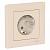 Розетка 1-м 16А С/У З/К со штор.в сборе с рамкой Бежевый AtlasDesign