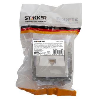 Розетка RJ-45 С/У Серебро Катрин